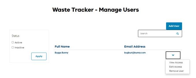 Manage users 