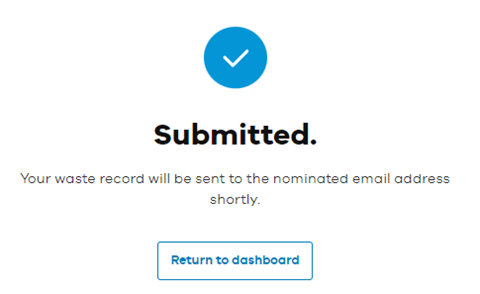 Confirmation window