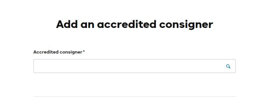 Find the Accredited Consigner
