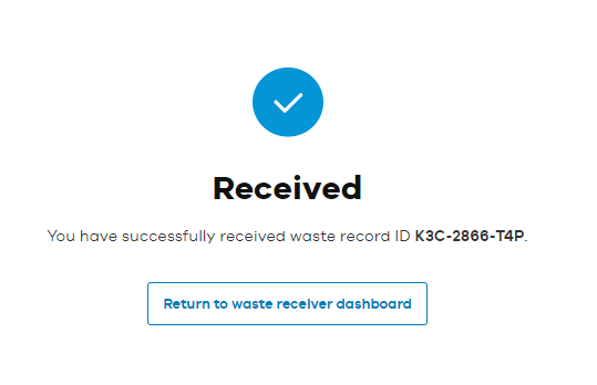 Confirmation window