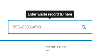 Find waste record