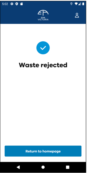 Confirmation window